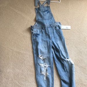 Denim overalls